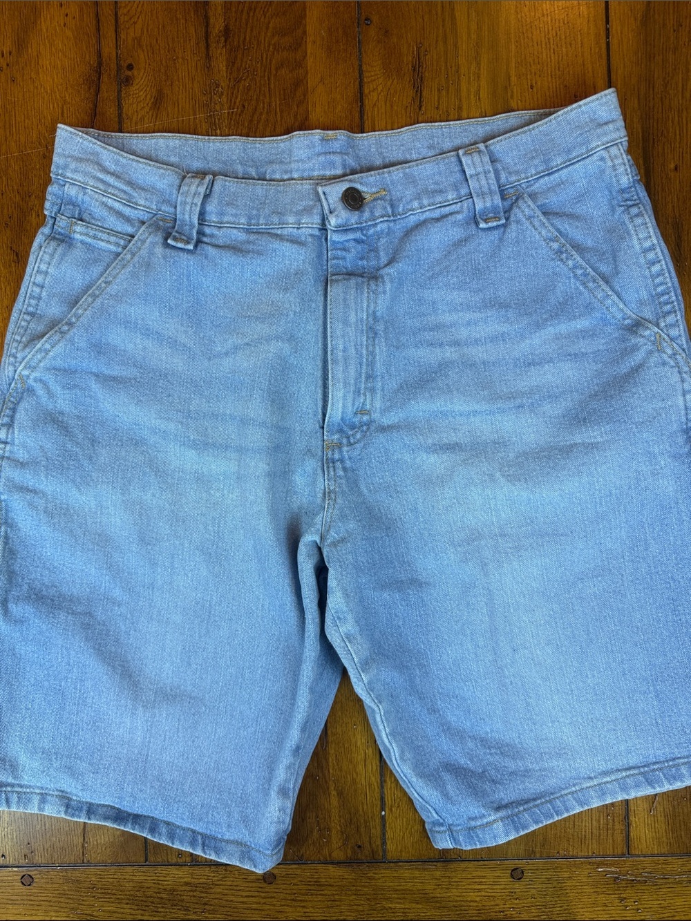 Wrangler Light Blue Denim Jean Shorts Size W33